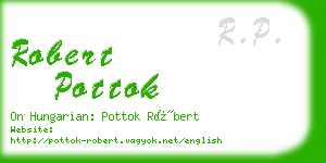 robert pottok business card